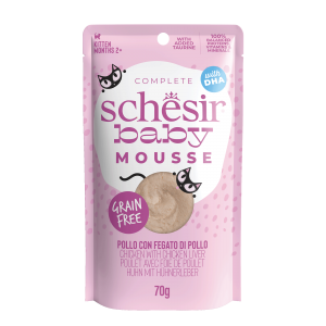 Schesir Baby kitten pouch mousse kip 70gr Schesir Baby kitten pouch mousse kip 70gr