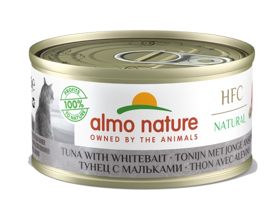 HFC Cats 70g Natural - tonijn met jonge ansjovis HFC Cats 70g Natural - tonijn met jonge ansjovis