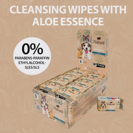 Naturé Travel Wipes Aloë Vera 8st