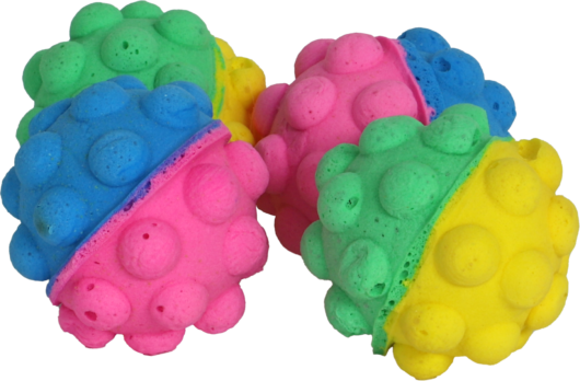 Boon kat speelgoed sponsbal+noppen assortie 4cm