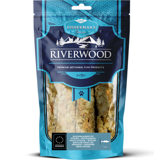 Riverwood Roodbaarshuid sticks 200g