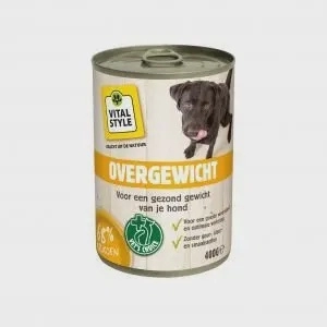 VITALstyle hond blik overgewicht 400gr VITALstyle hond blik overgewicht 400gr