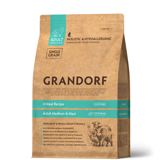 GD-Dog - 4 Meat  - Adult Medium & Maxi Breeds - 3 Kg