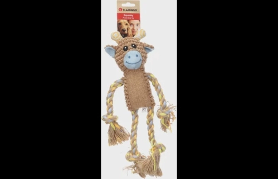 Speelgoed Bruta Hert met touw Bruin