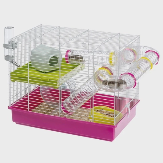 LAURA - Hamster cage on two floors, complete with tubes