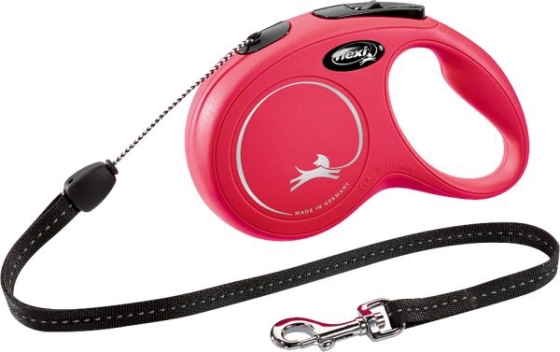 flexi rollijn CLASSIC cord S rood, 8 meter