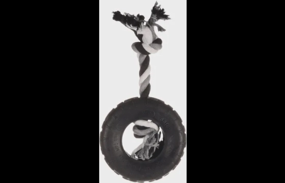 Speelgoed Gladiator Band met touw Zwart Small