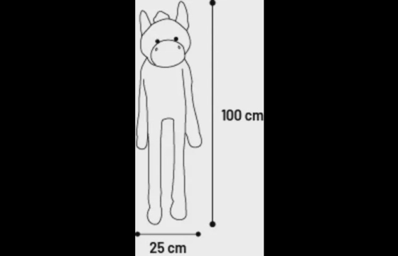 Speelgoed Zira Zebra Zwart & Wit Large