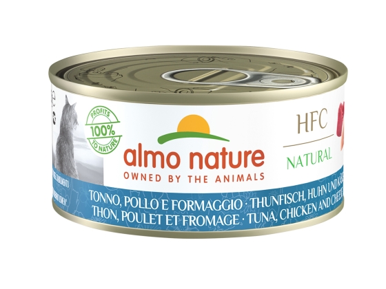HFC Cats 150g Natural - Tonijn, kip en kaas HFC Cats 150g Natural - Tonijn, kip en kaas