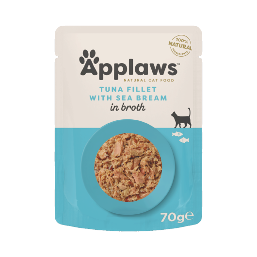 Applaws Quick Serve Tonijn en zeebrasem 70g Applaws Quick Serve Tonijn en zeebrasem 70g
