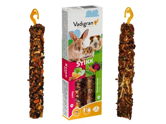 Stixx Konijn, cavia, hamster fruit&groenten (2in1)