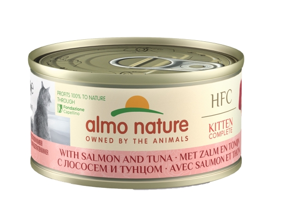 HFC Kitten 70g Complete Zalm en Tonijn HFC Kitten 70g Complete Zalm en Tonijn