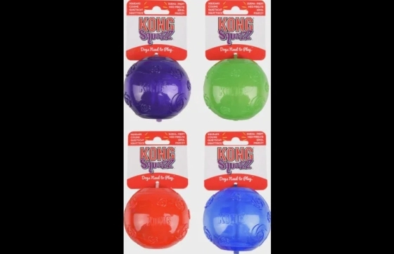 Kong® Speelgoed Squeezz® Bal Meerdere kleuren