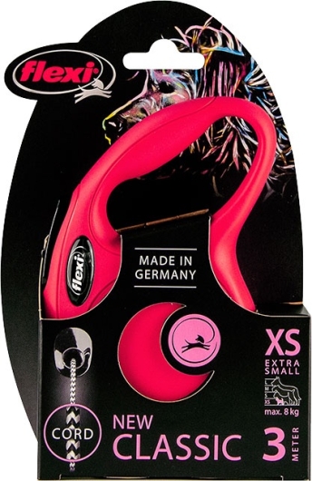 Flexi Classic Cord XS rood, 3m