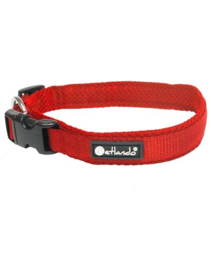 Petlando Hondenhalsband Mesh Rood - Klikhalsband - Xs 35-40x2 Cm Petlando Hondenhalsband Mesh Rood - Klikhalsband - Xs 35-40x2 Cm