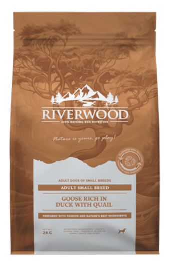 Riverwood Adult Small Breed Gans & Eend met Kwartel 2kg