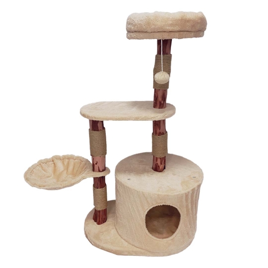 Krabpaal Nuno Natural wood Beige