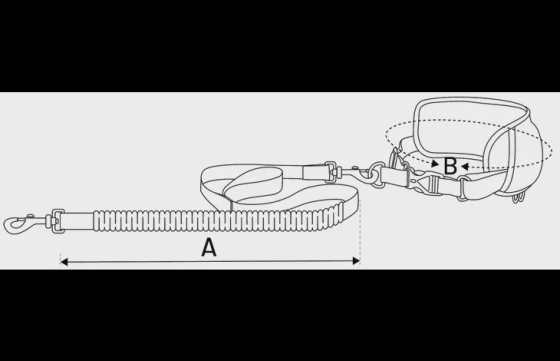 JOGGING SAFETY BELT OPLAADBARE STRIP