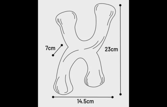 Speelgoed Nyl'o Wood X-vorm met rundssmaak L