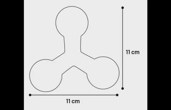 peelgoed Freckles Tripod Meerdere kleuren Small