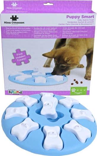 Nina Ottosson puppyspel puppy smart, blauw