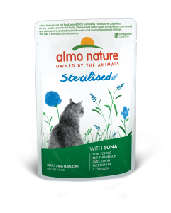 Almo Nature Holistic cat pouch sterilised tonijn 70gr Almo Nature Holistic cat pouch sterilised tonijn 70gr