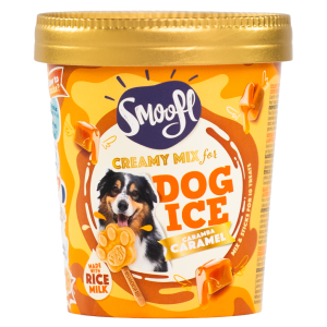 Smoofl honden ijsmix creamy caramel 160gr Smoofl honden ijsmix creamy caramel 160gr