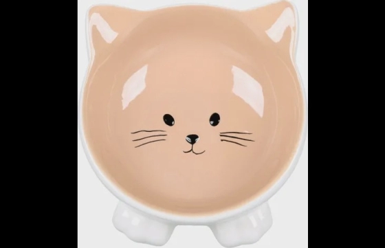 Eet- en drinkpot Puzi Taupe