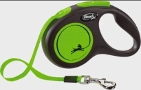 Flexi Rollijn New Neon Band Fluo groen S-5M