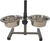 H-standaard met RVS bakken, 17 cm