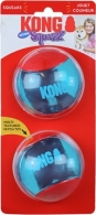 Kong hond Squeezz Action ball red large, kaart a 2 stuks