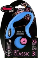 flexi rollijn CLASSIC cord XS blauw, 3 meter