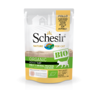 Schesir Bio kat pouch paté kip 85gr