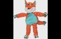 Kong® Speelgoed Knots Floppy Vos met touw Oranje
