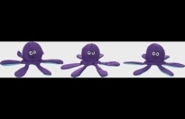 Speelgoed Franne Octopus Emoji Paars