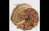 Hooirol donut rood/goudsbloem 65g