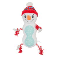 JV Sneeuwman met touw en pieper wit