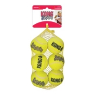 Kong squeakair balls 6-pack Geel