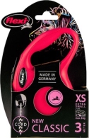 Flexi Classic Cord XS rood, 3m